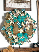 Load image into Gallery viewer, Dog Wreath, Pet Wreath, Dog Bone Burlap