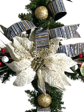 Load image into Gallery viewer, Christmas Cross Decor, Religious Decor, Christmas Decor