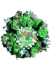 Load image into Gallery viewer, St. Patrick’s Day Wreath, Happy St. Patrick’s Day, St. Patrick’s Decor