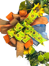 Load image into Gallery viewer, Howdy Y’All Wreath, Everyday Wreath, Cowboy Wreath, Floral Grapevine Wreath