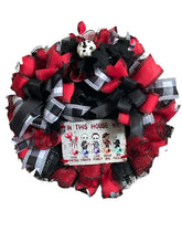 Load image into Gallery viewer, Classic Horror Halloween Wreath, Halloween Decor, Halloween Movie Characters