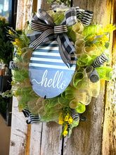 Load image into Gallery viewer, Hello Wreath, Everyday Wreath, Home Decor, House Warming Gift
