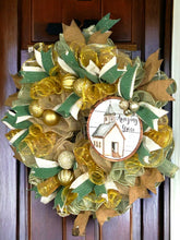 Load image into Gallery viewer, Amazing Grace Wreath, Christmas Wreath. Christmas Decor
