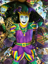 Load image into Gallery viewer, Mardi Gras Swag, Jester Swag, Mardi Gras Decor, Fat Tuesday
