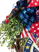Load image into Gallery viewer, United States Veteran Wreath, Military Wreath, Patriotic, Veteran Gift