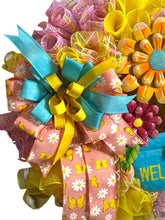 Load image into Gallery viewer, Welcome Wreath, Spring Summer Wreath, Front Door Decor
