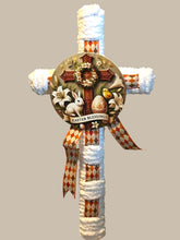 Load image into Gallery viewer, Easter Door Decor, Cross Wreath, Easter Decor