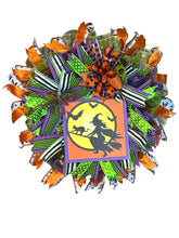Load image into Gallery viewer, Witch Wreath, Halloween Wreath, Halloween Decor