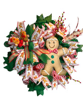Load image into Gallery viewer, Gingerbread Wreath, Gingerbread Christmas, Winter Decor, Christmas Decor