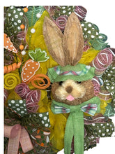 Load image into Gallery viewer, Easter Wreath, Rustic Bunny Wreath, Easter Decor