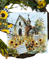 Load image into Gallery viewer, Everyday Wreath, Sunflower Wreath, Church Wreath