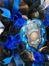 Load image into Gallery viewer, Police Wreath, Police Gift, Awareness Wreath, Protect & Serve
