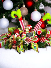 Load image into Gallery viewer, Elf Centerpiece, Christmas Centerpiece, Christmas Decor