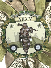 Load image into Gallery viewer, Army Wreath, Military Wreath, Veteran, Patriotic