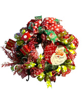 Load image into Gallery viewer, Believe in The Magic of Christmas, Christmas Wreath, Santa Wreath, Christmas Decor