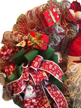 Load image into Gallery viewer, Santa Claus Wreath, Christmas Wreath, Christmas Decor