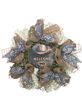 Load image into Gallery viewer, Welcome Cowboy Wreath, Rodeo, Cowboy Hat Decor, Western Decor