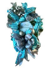 Load image into Gallery viewer, Winter Wonderland Swag, Blue and White Winter, Winter Decor, Christmas Decor