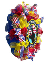 Load image into Gallery viewer, Proud Military Veteran Wreath, Military Wreath, Patriotic, Veteran Gift