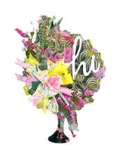 Load image into Gallery viewer, Everyday Wreath, Home Decor, Hi Wreath, Spring Wreath, Summer Wreath