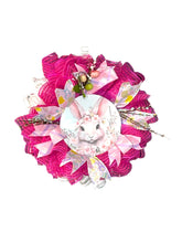 Load image into Gallery viewer, Pink Bunny Easter Wreath, Easter Decor, Bunny Wreath