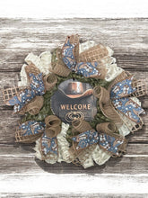 Load image into Gallery viewer, Welcome Cowboy Wreath, Rodeo, Cowboy Hat Decor, Western Decor