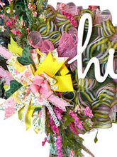 Load image into Gallery viewer, Everyday Wreath, Home Decor, Hi Wreath, Spring Wreath, Summer Wreath