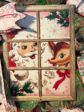 Load image into Gallery viewer, Santa and Rudolph Christmas, Christmas Wreath, Christmas Decor