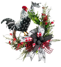 Load image into Gallery viewer, Rooster Wreath, Farmhouse, Rooster Decor