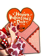 Load image into Gallery viewer, Happy Valentine’s Day Bow Sign, Valentine Gift, Valentine Decor