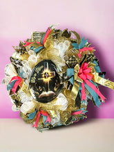 Load image into Gallery viewer, He Is Risen Wreath, Easter Wreath, Easter Decor, Religious Wreath