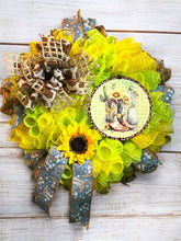 Load image into Gallery viewer, Cowgirl Boots Wreath, Farmhouse Decor, Boots and Sunflower, Western Decor