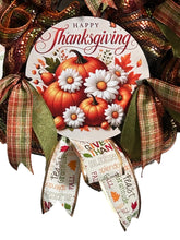 Load image into Gallery viewer, Happy Thanksgiving Wreath, Thanksgiving Decor