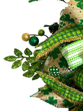 Load image into Gallery viewer, St. Patrick’s Day Swag, St. Patrick’s Day Decor, St. Paddy’s Day, Green and Gold Decor, Festive Irish Decor
