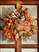 Load image into Gallery viewer, Happy Thanksgiving Wreath, Thanksgiving Decor