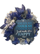 Load image into Gallery viewer, Hanukkah Wreath, Hanukkah Holiday Decor