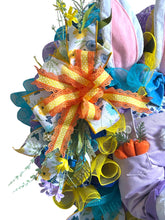 Load image into Gallery viewer, Easter Bunny Wreath, Easter Decor, Whimsical Easter