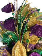 Load image into Gallery viewer, Mardi Gras Swag, Mardi Gras Decor, Fat Tuesday, Lafleur