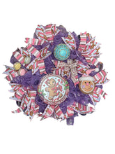 Load image into Gallery viewer, Gingerbread Wishes and Candy Kisses Wreath, Christmas Wreath, Christmas Decor, Gingerbread and Candy