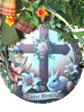 Load image into Gallery viewer, Easter Blessing Wreath, Easter Decor, Religious Easter