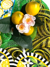 Load image into Gallery viewer, Lemons and Flip Flops Wreath, Spring Summer Wreath, Lemons, Flip Flops