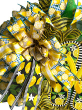 Load image into Gallery viewer, Lemons and Flip Flops Wreath, Spring Summer Wreath, Lemons, Flip Flops