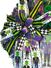 Load image into Gallery viewer, Trick or Treat Halloween Wreath Frankenstein Wreath Halloween Decor