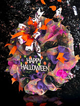 Load image into Gallery viewer, Happy Halloween Wreath Halloween Decor