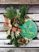 Load image into Gallery viewer, Oh Deer Christmas is Here, Christmas Wreath, Deer Christmas, Christmas Decor