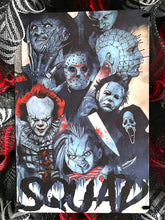 Load image into Gallery viewer, Horror Squad Halloween Wreath Scary Wreath Halloween Decor