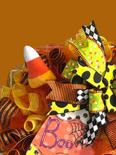 Load image into Gallery viewer, Candy Corn BOO Halloween Wreath Halloween Decor