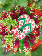 Load image into Gallery viewer, Strawberry Flip Flop Summer Spring Wreath