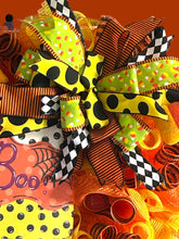 Load image into Gallery viewer, Candy Corn BOO Halloween Wreath Halloween Decor