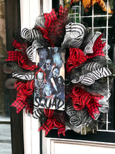 Load image into Gallery viewer, Horror Squad Halloween Wreath Scary Wreath Halloween Decor